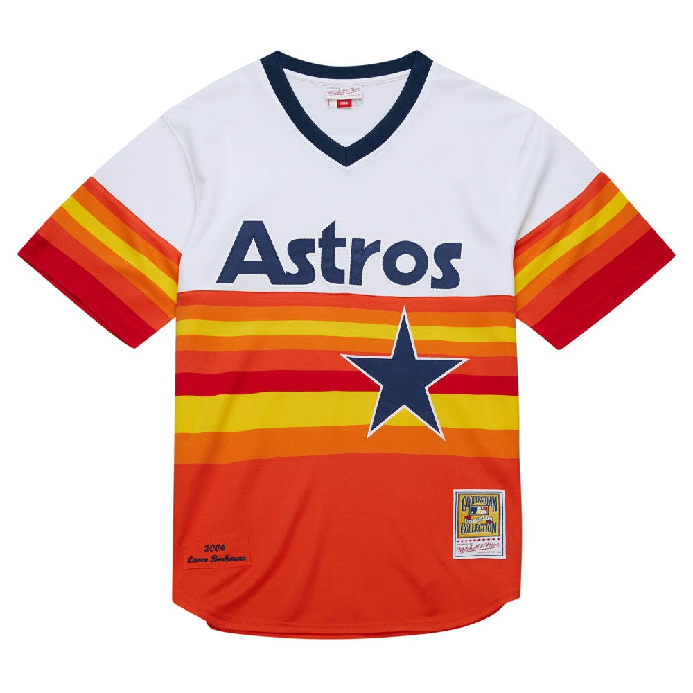 Lance Berkman Houston Astros Mitchell & Ness 2004 Cooperstown Collection Authentic Throwback Jersey | MLB For sale