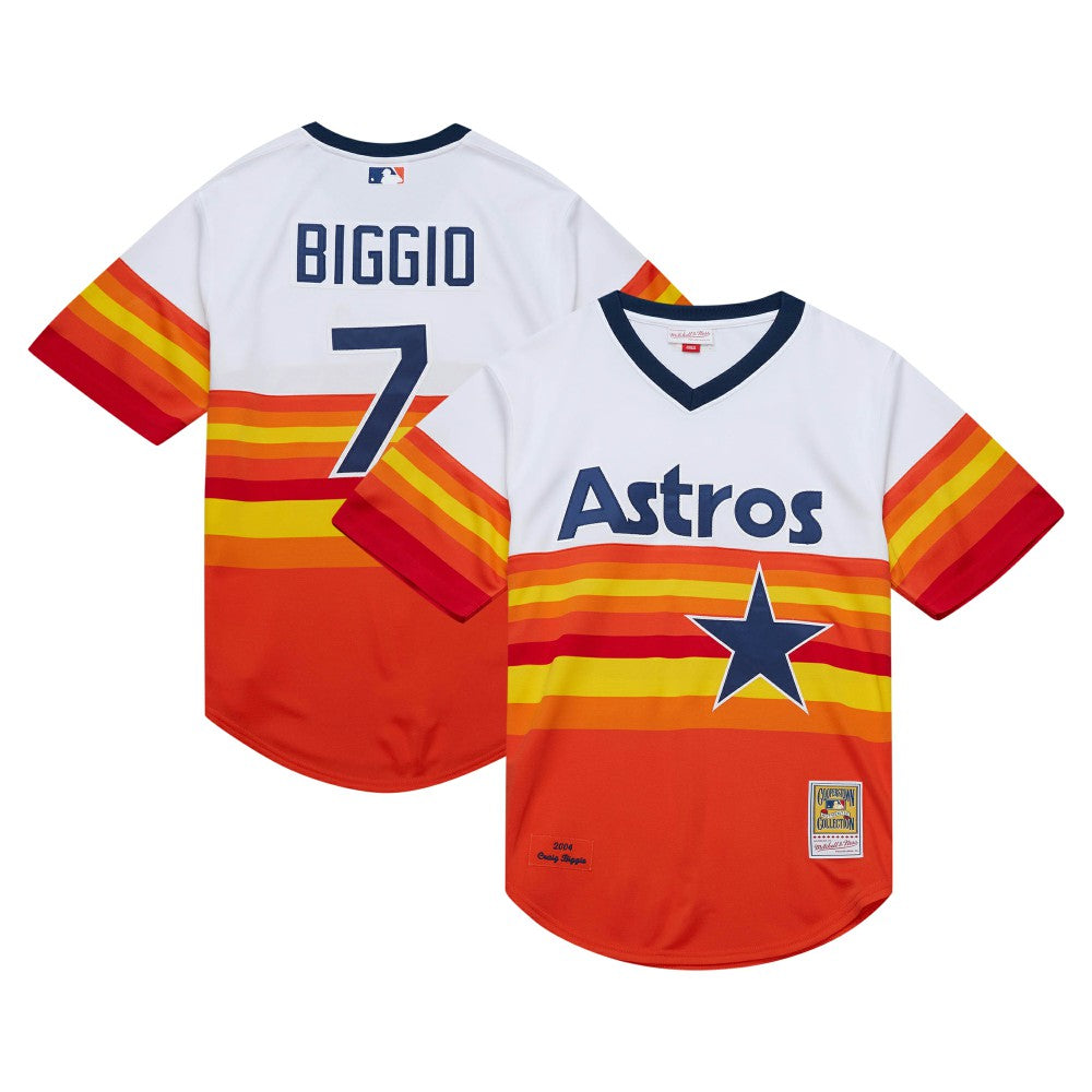 Craig Biggio Houston Astros Mitchell & Ness 2004 Cooperstown Collection Authentic Throwback Jersey | MLB Shop