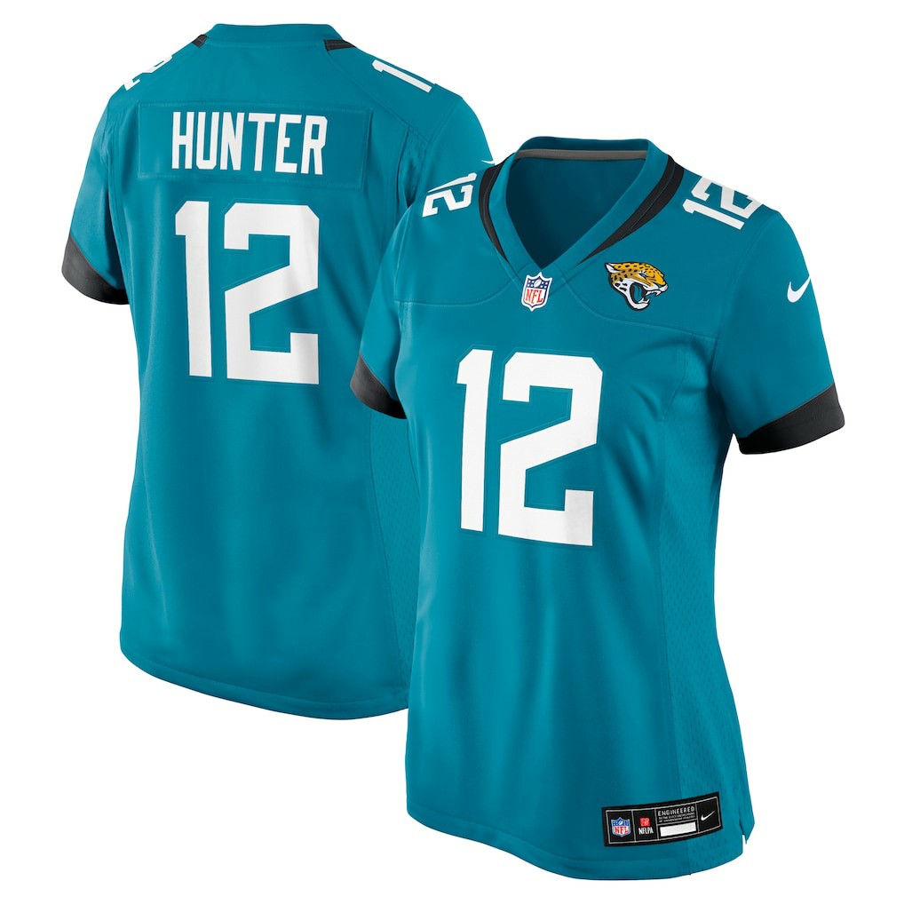 Jacksonville Jaguars Nike Travis Hunter  Women's 2025 NFL Draft First Round Pick Team Game Player Jersey