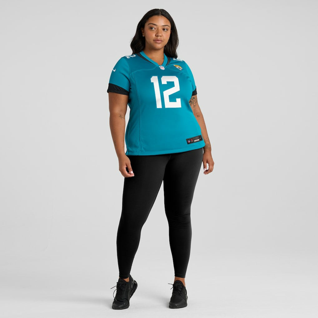 Jacksonville Jaguars Nike Travis Hunter  Women's 2025 NFL Draft First Round Pick Team Game Player Jersey