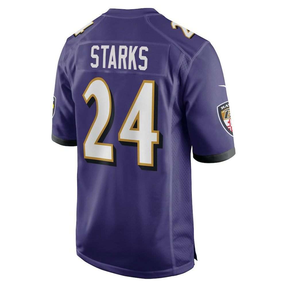 Baltimore Ravens Nike Malaki Starks  2025 NFL Draft First Round Pick Game Jersey