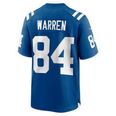 Indianapolis Colts Nike Tyler Warren  2025 NFL Draft First Round Pick Game Jersey