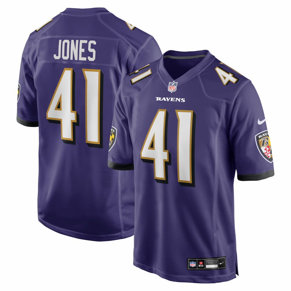 Baltimore Ravens Nike Dre'Mont Jones  Team Game Jersey