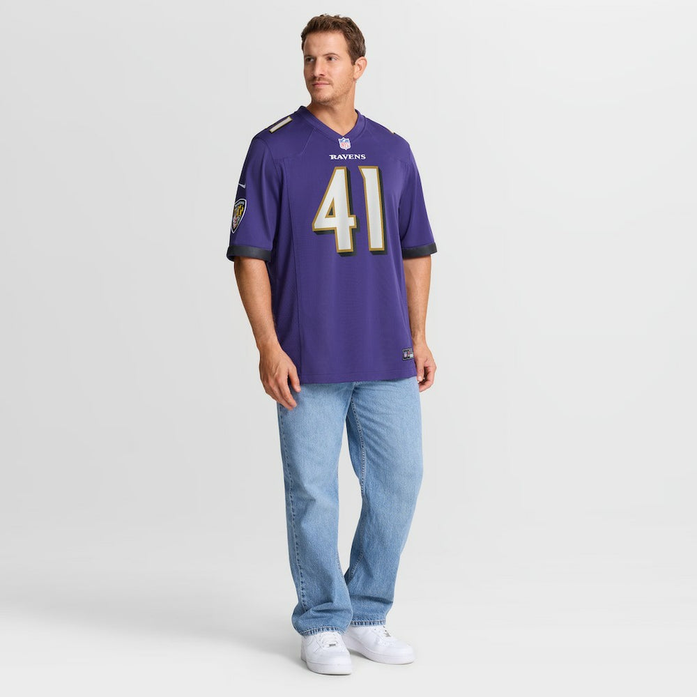 Baltimore Ravens Nike Dre'Mont Jones  Team Game Jersey