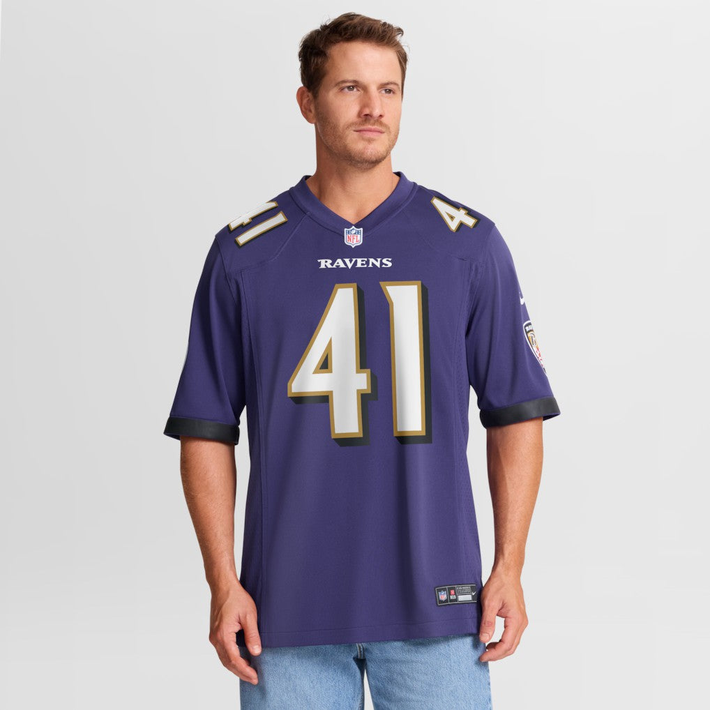 Baltimore Ravens Nike Dre'Mont Jones  Team Game Jersey