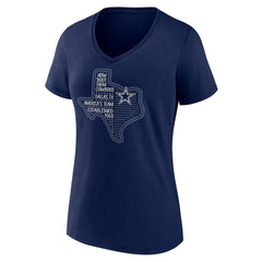 Dallas Cowboys  Women's Defensive Stand V-Neck T-Shirt