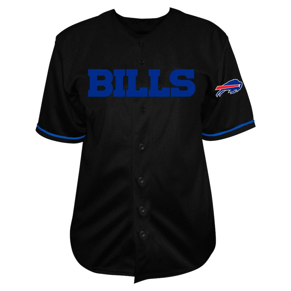 Buffalo Bills Fanatics Josh Allen  Big & Tall Baseball Button-Up Shirt