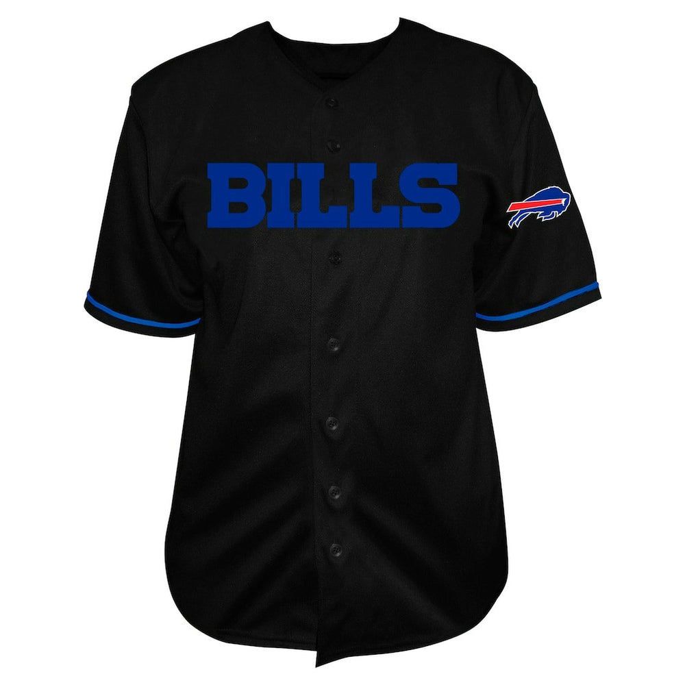 Buffalo Bills Fanatics Josh Allen  Big & Tall Baseball Button-Up Shirt