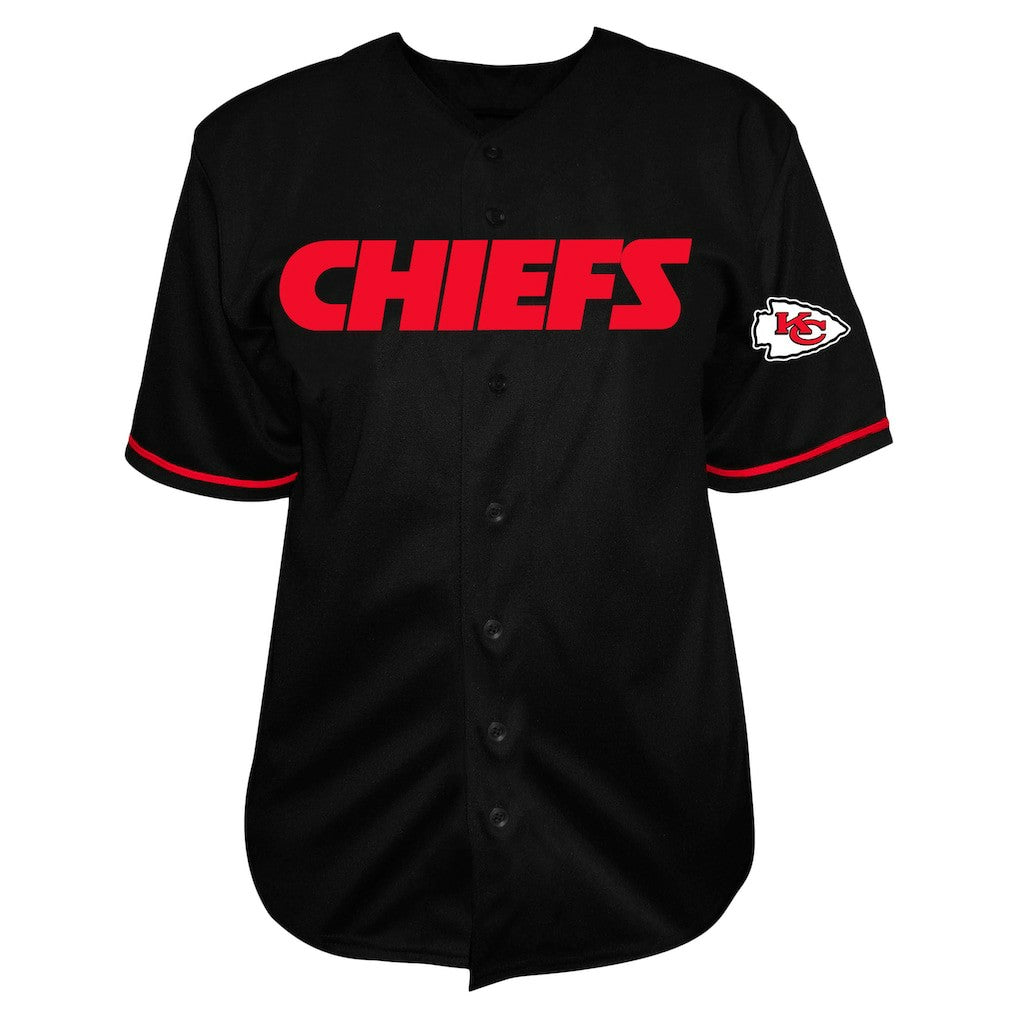 Kansas City Chiefs Fanatics Patrick Mahomes  Big & Tall Baseball Button-Up Shirt