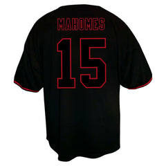 Kansas City Chiefs Fanatics Patrick Mahomes  Big & Tall Baseball Button-Up Shirt