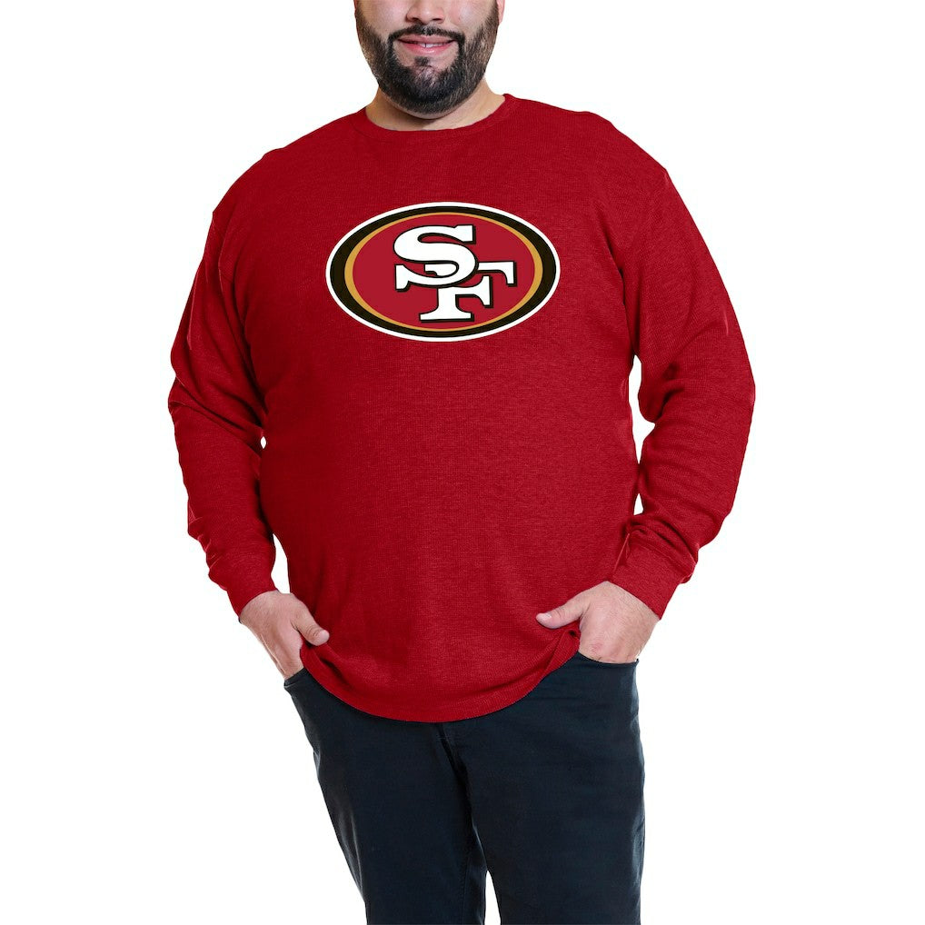San Francisco 49ers Fanatics Christian McCaffrey  Big & Tall Thermal Waffle Long Sleeve T-Shirt