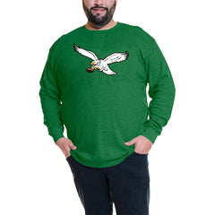 Philadelphia Eagles Fanatics Jalen Hurts  Big & Tall Thermal Waffle Long Sleeve T-Shirt