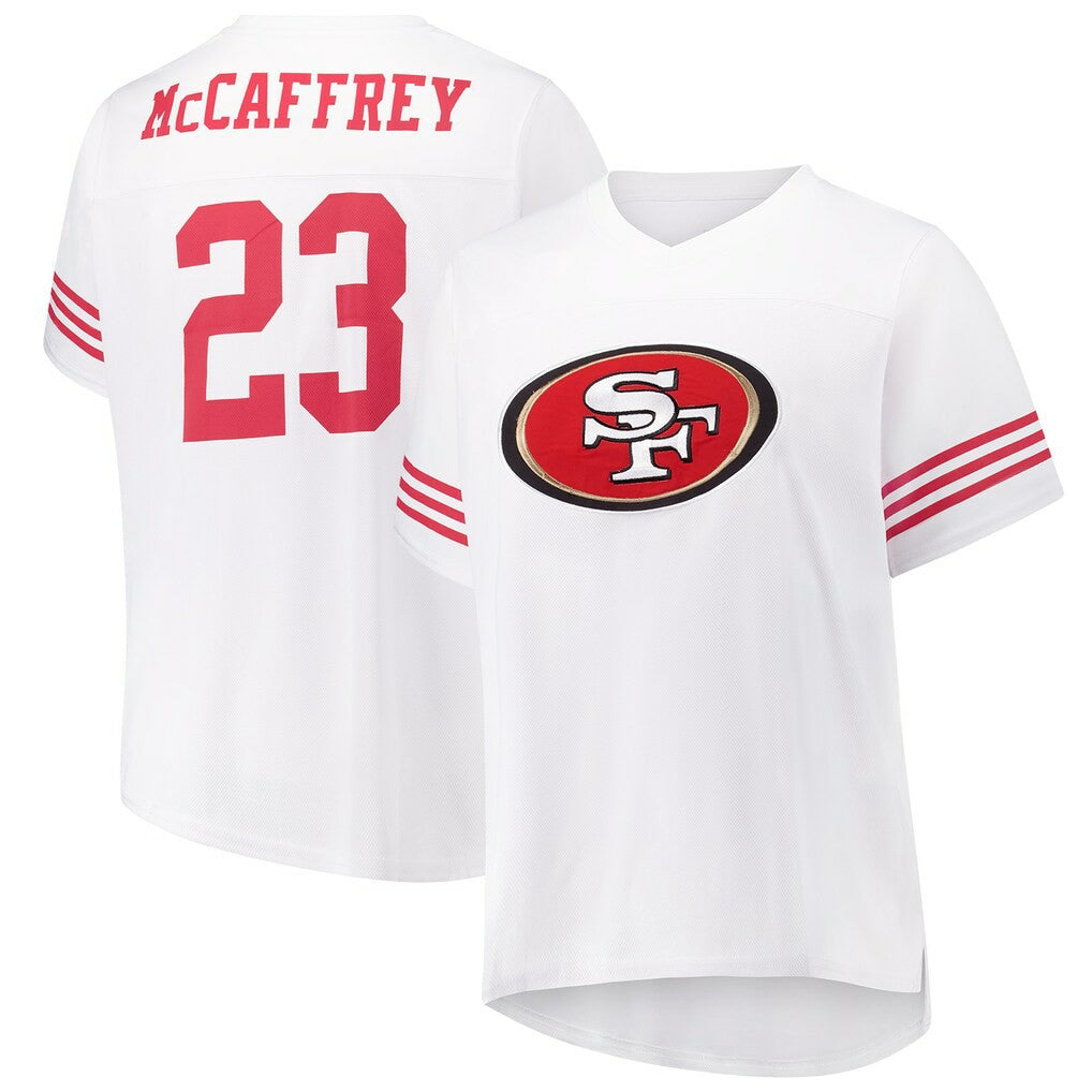 San Francisco 49ers Fanatics Christian McCaffrey  Women's Plus Size Fashion Jersey