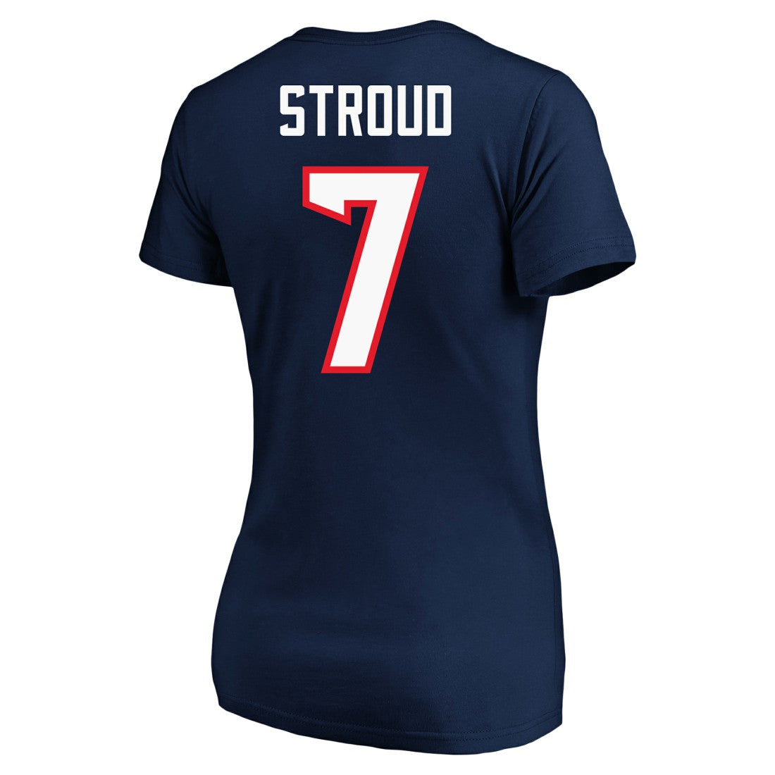 Houston Texans  C.J. Stroud  Women's Plus Size Fair Catch Name & Number Scoop Neck T-Shirt