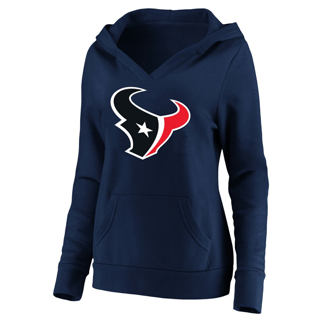 Houston Texans Fanatics C.J. Stroud  Women's Plus Size Player Name & Number V-Neck Pullover Hoodie