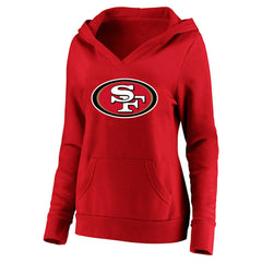 San Francisco 49ers Fanatics Christian McCaffrey  Women's Plus Size Player Name & Number V-Neck Pullover Hoodie