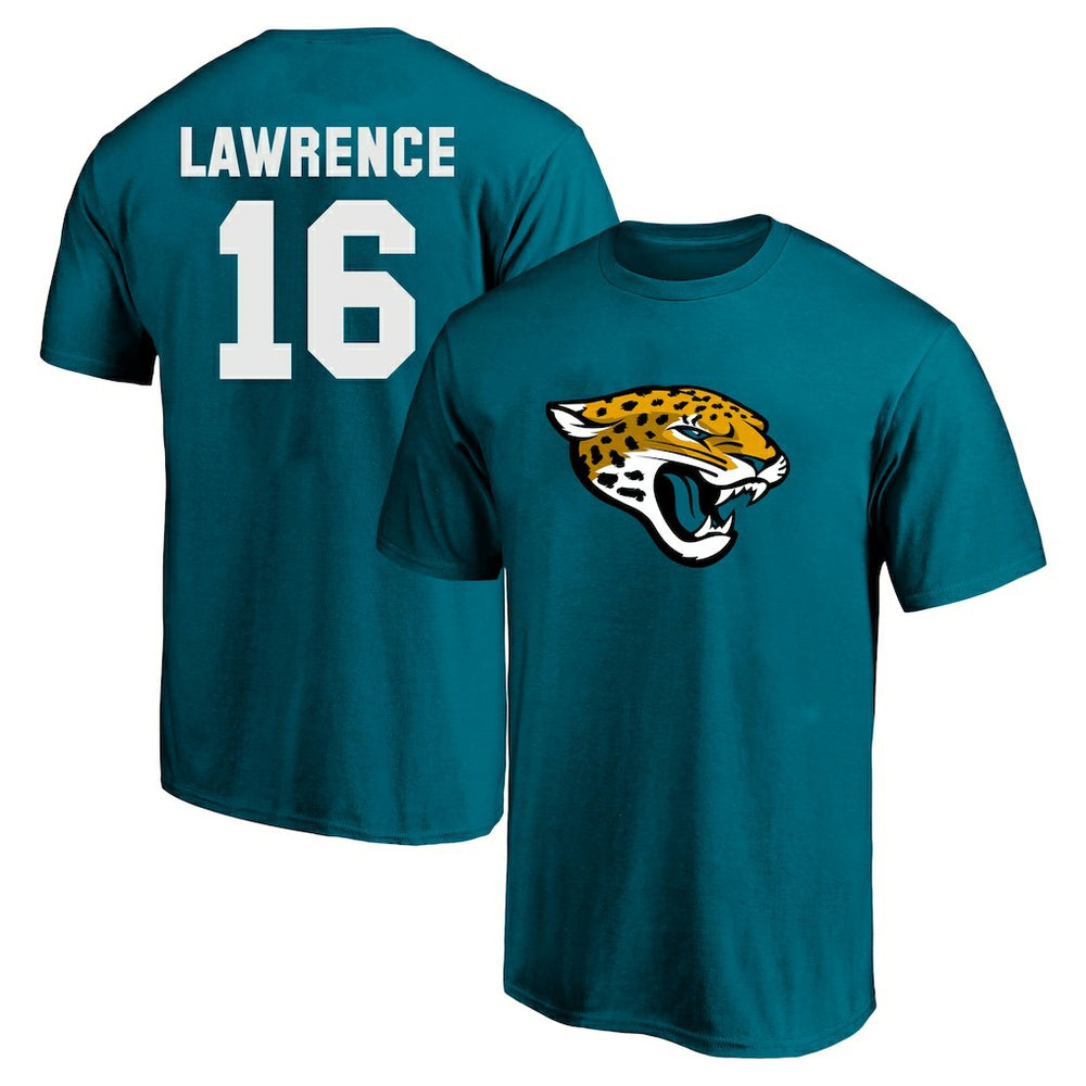 Jacksonville Jaguars Fanatics Trevor Lawrence  Big & Tall Player Name & Number T-Shirt