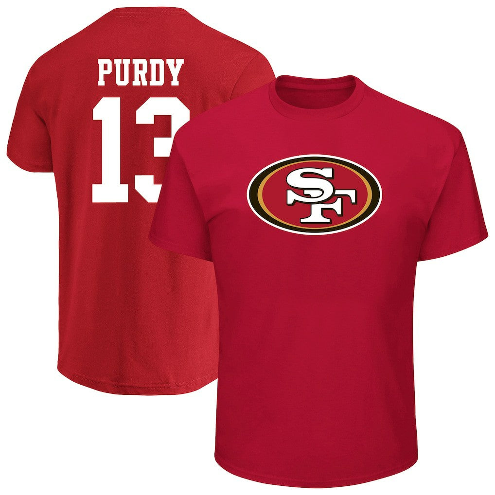 San Francisco 49ers Fanatics Brock Purdy  Big & Tall Player Name & Number T-Shirt