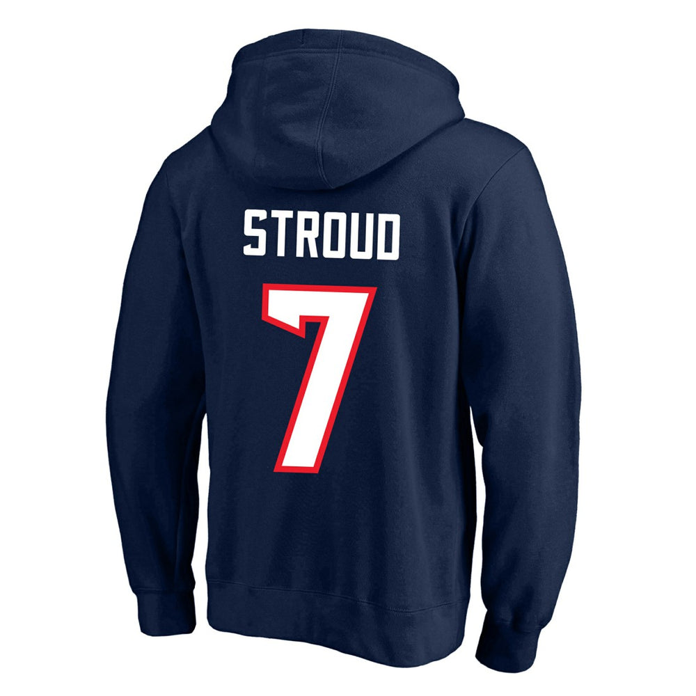 Houston Texans Fanatics C.J. Stroud  Big & Tall Name & Number Fleece Pullover Hoodie