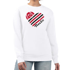 Cincinnati Reds G-III 4Her by Carl Banks Women's Heart Logo Fleece Pullover Sweatshirt | MLB Sale