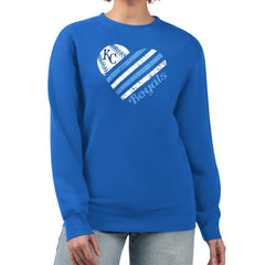Kansas City Royals G-III 4Her by Carl Banks Women's Heart Logo Fleece Pullover Sweatshirt | MLB Discount
