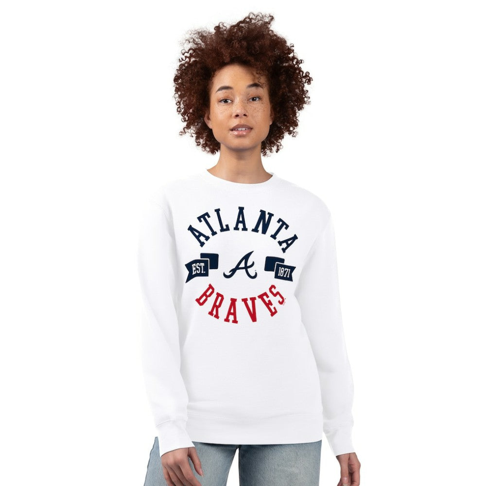 Atlanta Braves G-III 4Her by Carl Banks Women's Team Logo Fleece Pullover Sweatshirt | MLB Near me