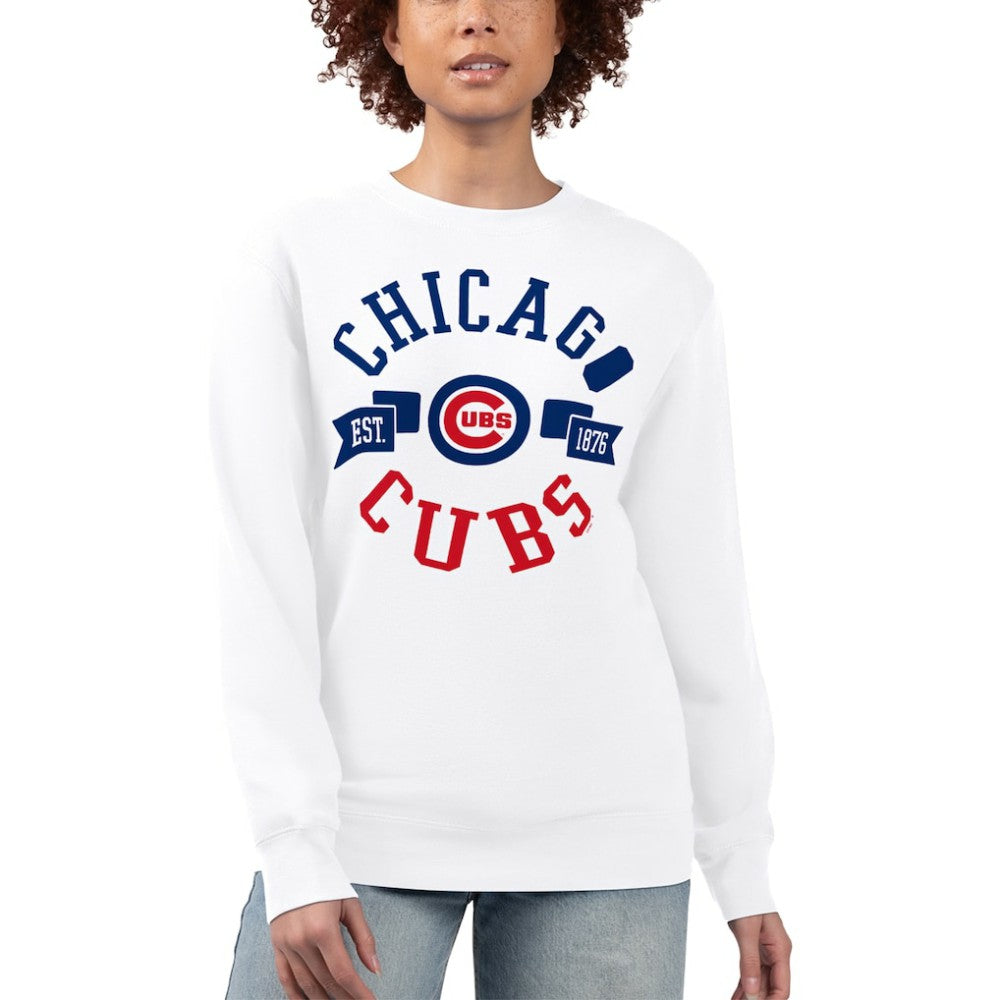 Chicago Cubs G-III 4Her by Carl Banks Women's Team Logo Fleece Pullover Sweatshirt | MLB Outlet