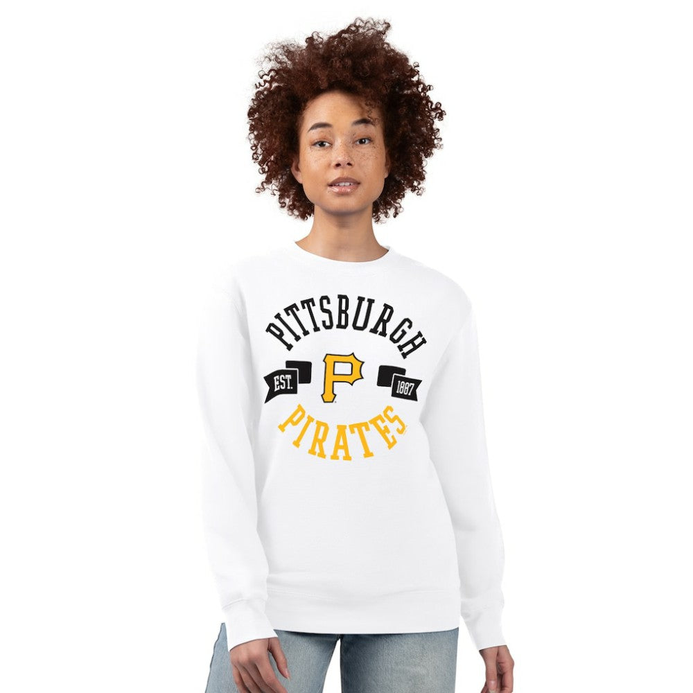 Pittsburgh Pirates G-III 4Her by Carl Banks Women's Team Logo Fleece Pullover Sweatshirt | MLB Discount