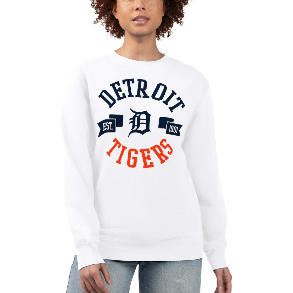 Detroit Tigers G-III 4Her by Carl Banks Women's Team Logo Fleece Pullover Sweatshirt | MLB Discount