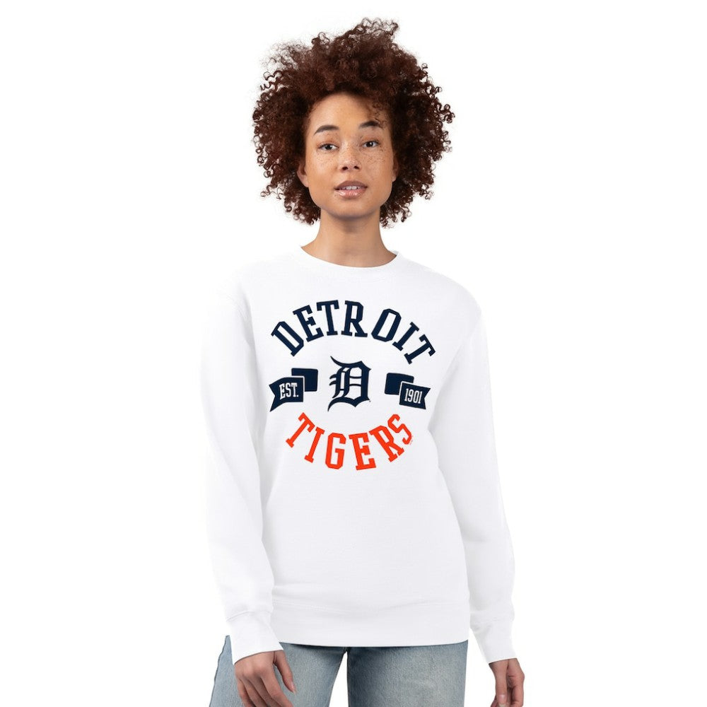 Detroit Tigers G-III 4Her by Carl Banks Women's Team Logo Fleece Pullover Sweatshirt | MLB Discount