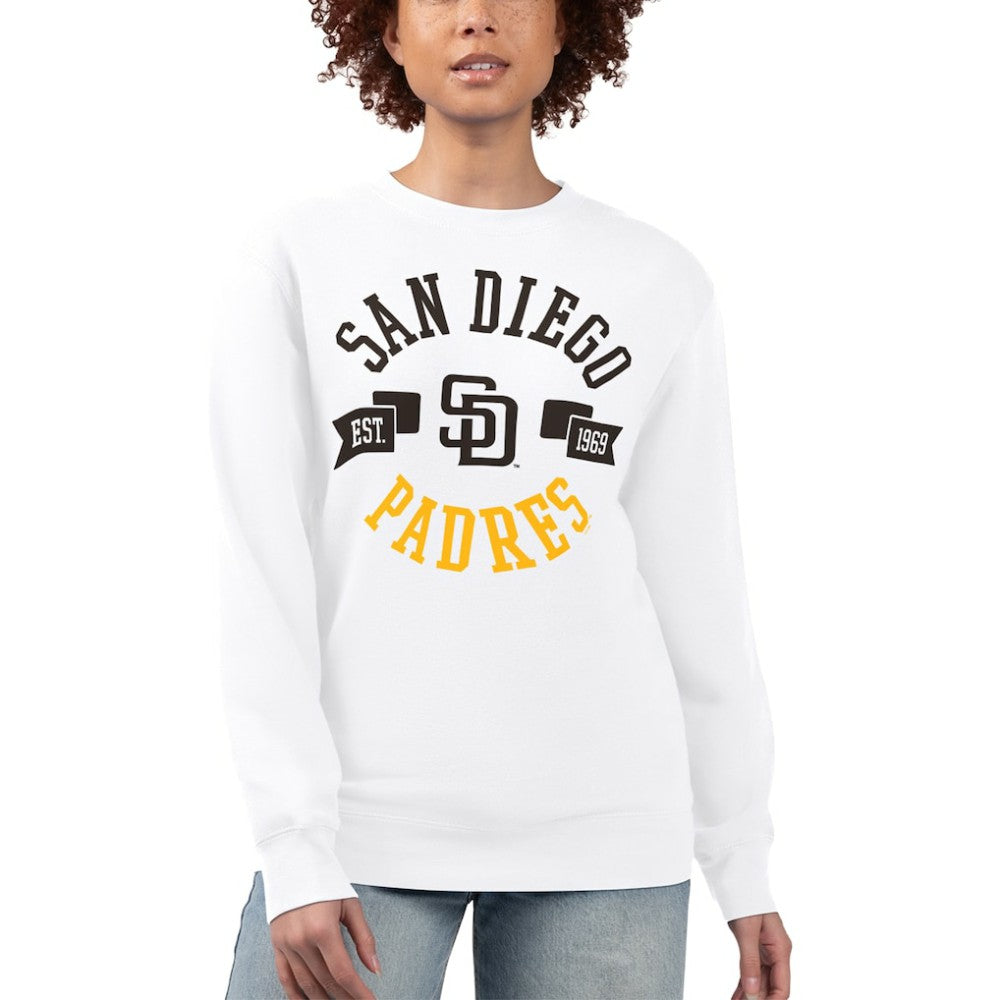 San Diego Padres G-III 4Her by Carl Banks Women's Team Logo Fleece Pullover Sweatshirt | MLB On Sale