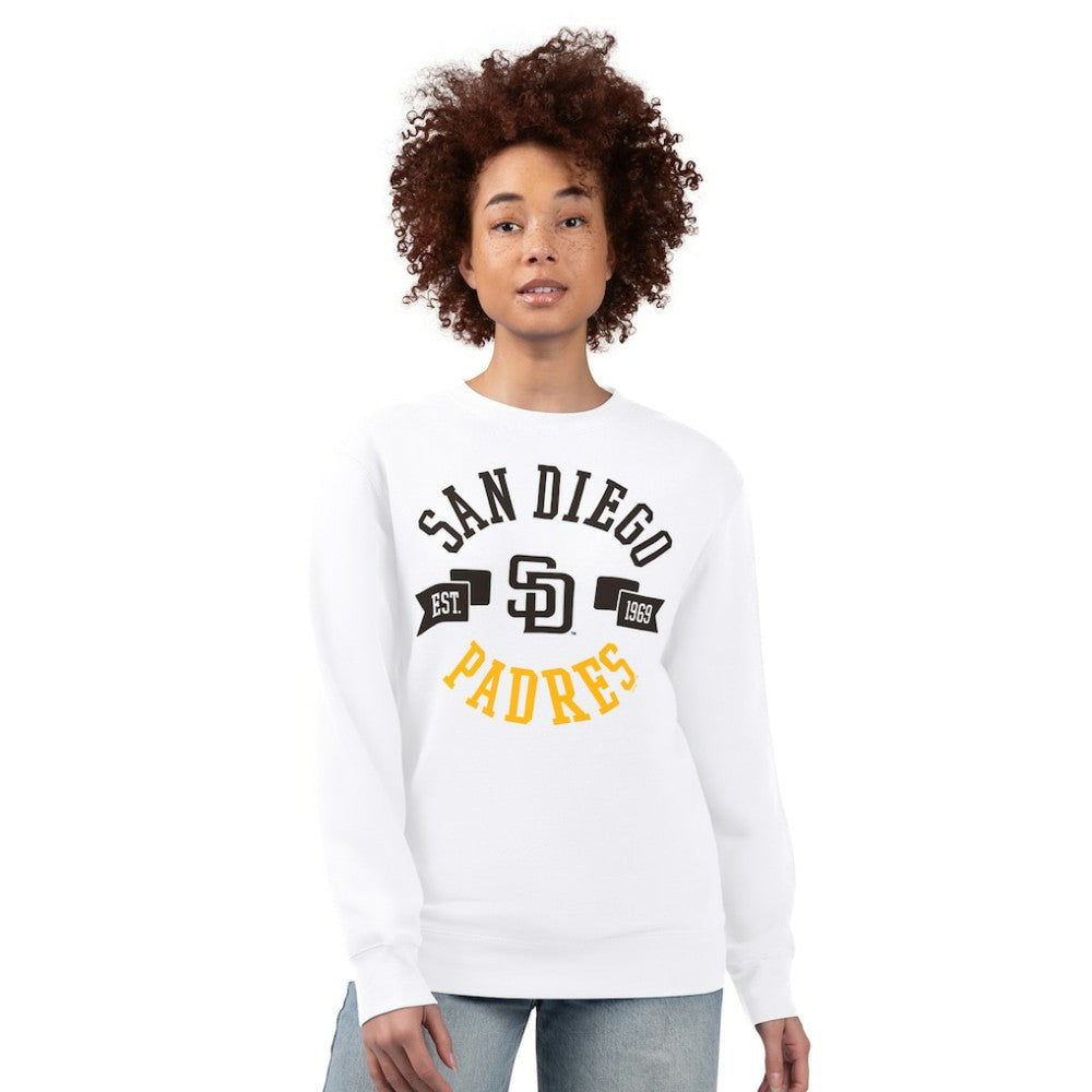 San Diego Padres G-III 4Her by Carl Banks Women's Team Logo Fleece Pullover Sweatshirt | MLB On Sale