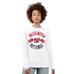 Washington Nationals G-III 4Her by Carl Banks Women's Team Logo Fleece Pullover Sweatshirt | MLB For sale