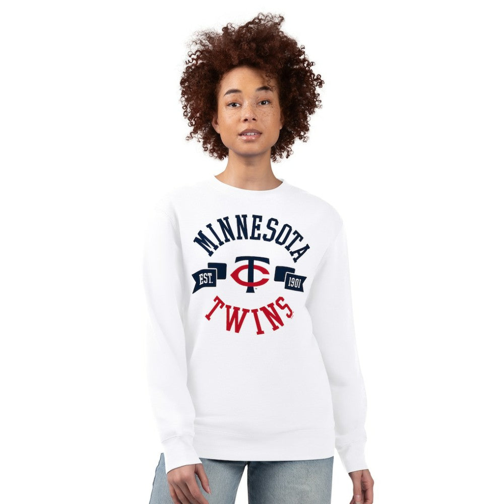 Minnesota Twins G-III 4Her by Carl Banks Women's Team Logo Fleece Pullover Sweatshirt | MLB Outlet