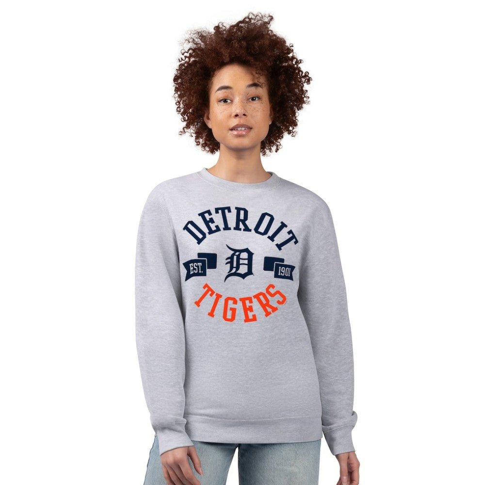 Detroit Tigers G-III 4Her by Carl Banks Women's Team Logo Fleece Pullover Sweatshirt | MLB New