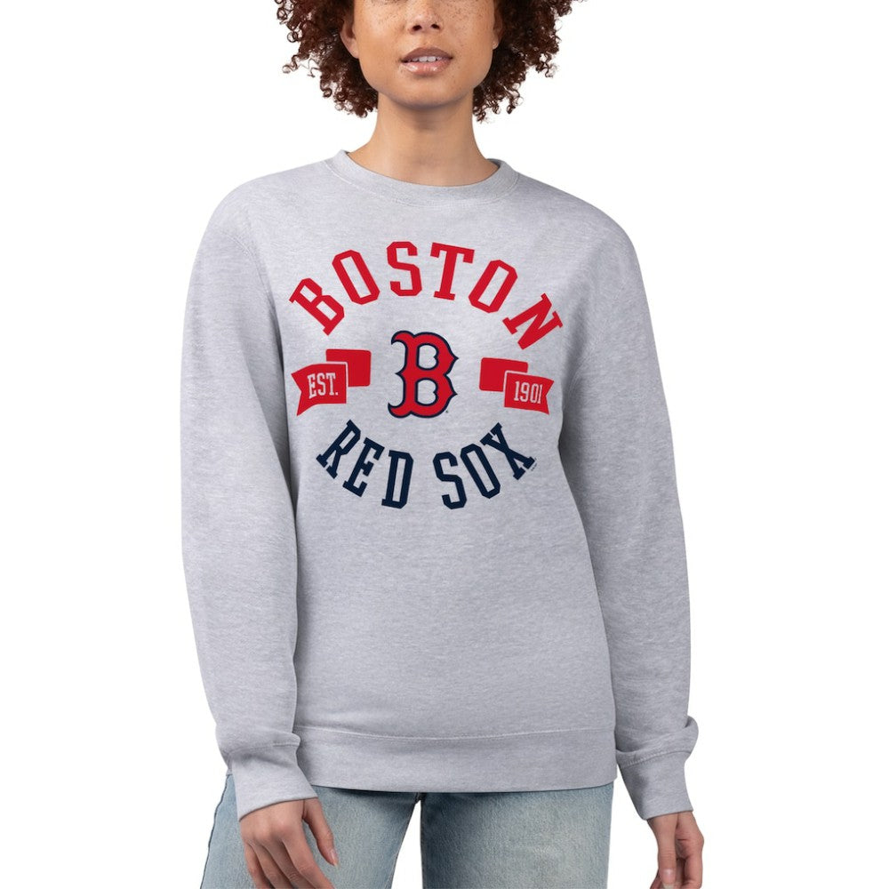 Boston Red Sox G-III 4Her by Carl Banks Women's Team Logo Fleece Pullover Sweatshirt | MLB On Sale