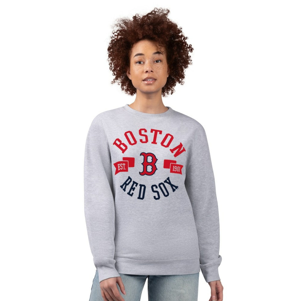 Boston Red Sox G-III 4Her by Carl Banks Women's Team Logo Fleece Pullover Sweatshirt | MLB On Sale
