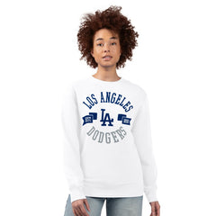 Los Angeles Dodgers G-III 4Her by Carl Banks Women's Team Logo Fleece Pullover Sweatshirt | MLB New