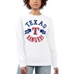 Texas Rangers G-III 4Her by Carl Banks Women's Team Logo Fleece Pullover Sweatshirt | MLB For sale