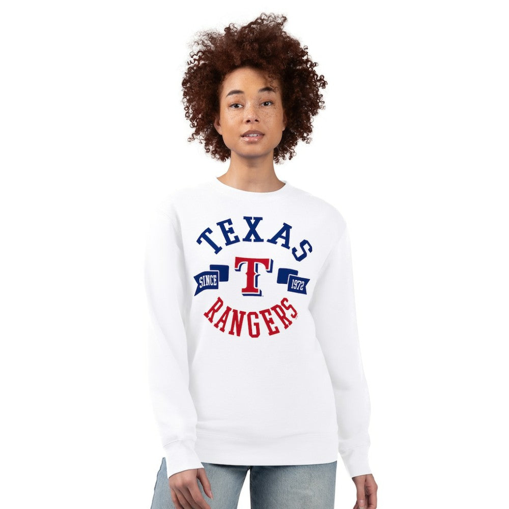 Texas Rangers G-III 4Her by Carl Banks Women's Team Logo Fleece Pullover Sweatshirt | MLB For sale