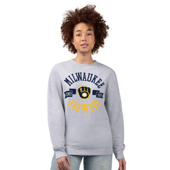 Milwaukee Brewers G-III 4Her by Carl Banks Women's Team Logo Fleece Pullover Sweatshirt | MLB Discount