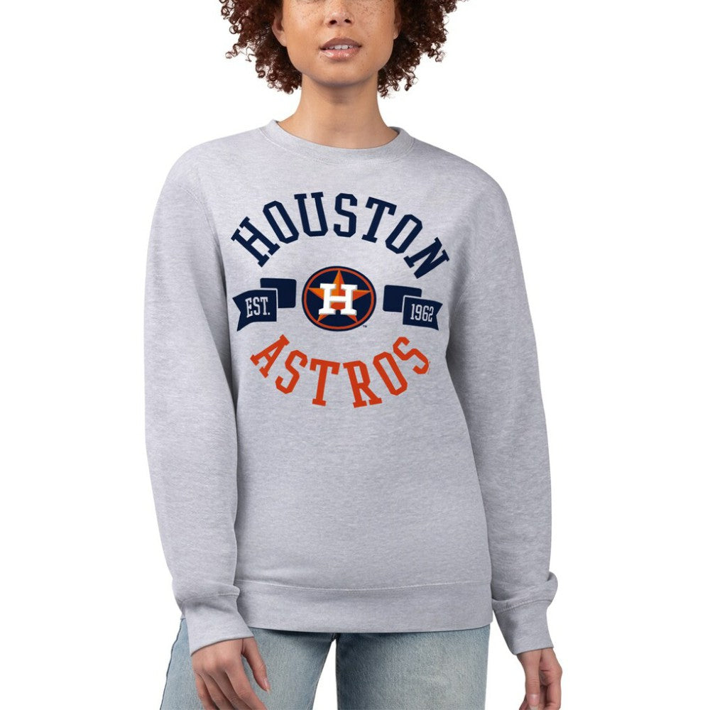 Houston Astros G-III 4Her by Carl Banks Women's Team Logo Fleece Pullover Sweatshirt | MLB Outlet