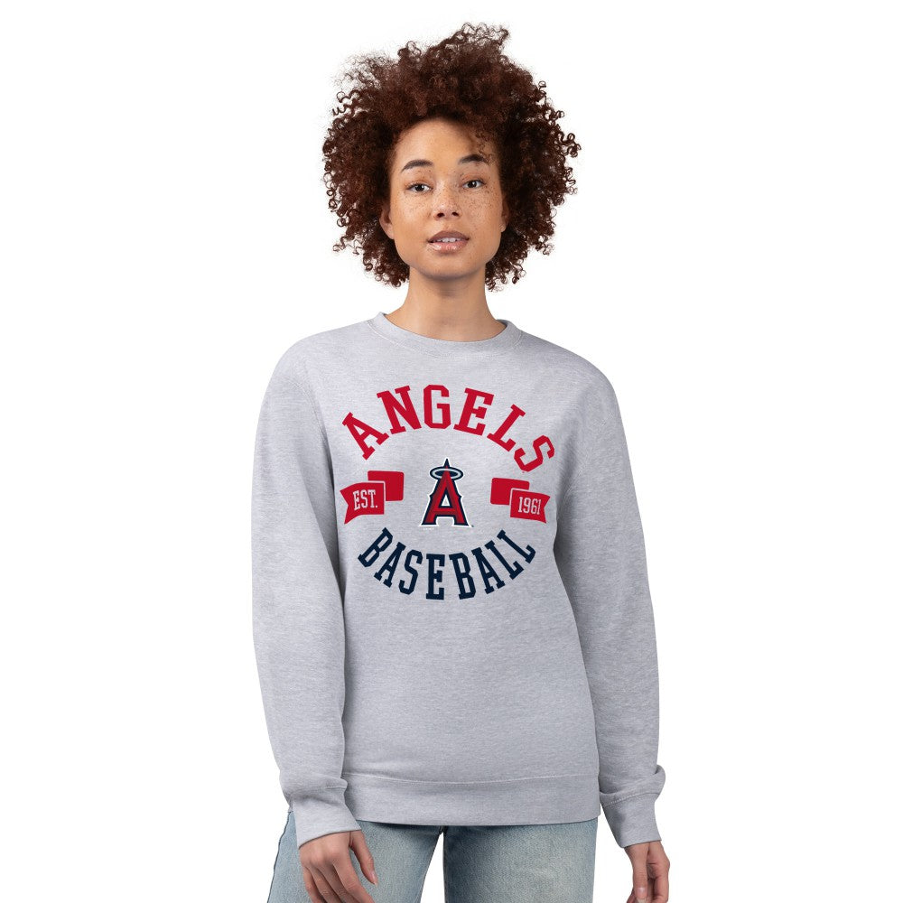 Los Angeles Angels G-III 4Her by Carl Banks Women's Team Logo Fleece Pullover Sweatshirt | MLB For sale