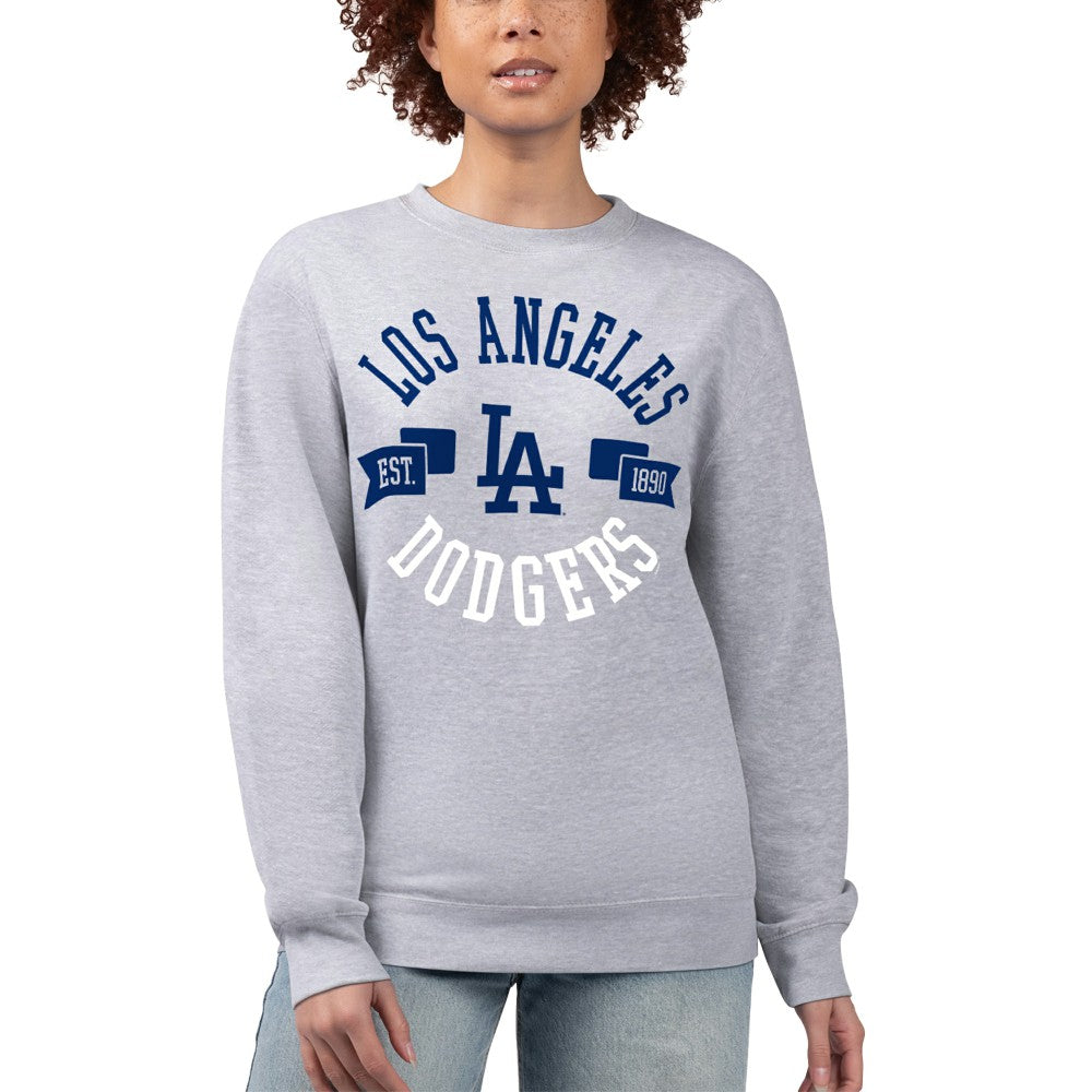 Los Angeles Dodgers G-III 4Her by Carl Banks Women's Team Logo Fleece Pullover Sweatshirt | MLB For sale