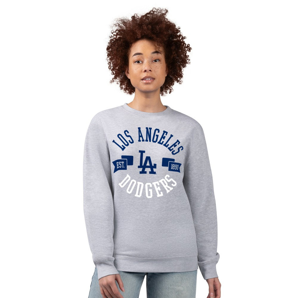 Los Angeles Dodgers G-III 4Her by Carl Banks Women's Team Logo Fleece Pullover Sweatshirt | MLB For sale