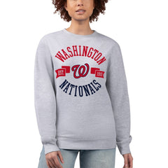 Washington Nationals G-III 4Her by Carl Banks Women's Team Logo Fleece Pullover Sweatshirt | MLB Near me