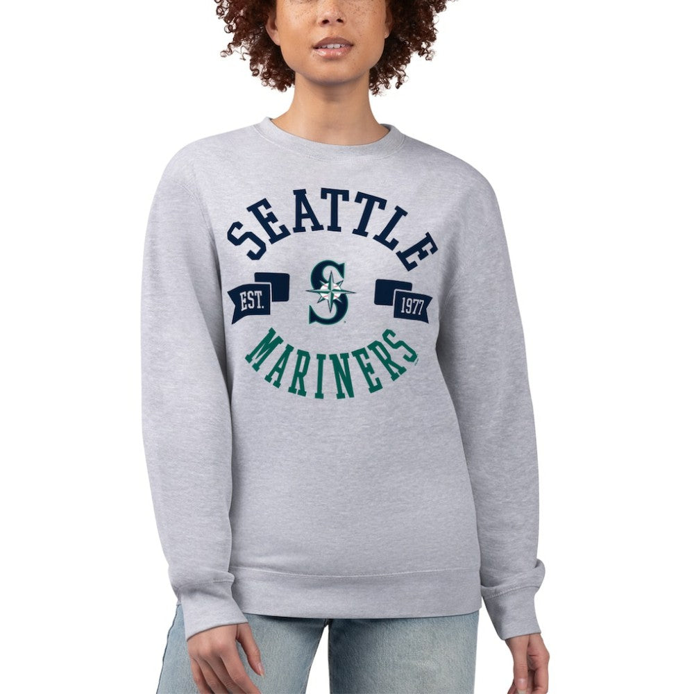 Seattle Mariners G-III 4Her by Carl Banks Women's Team Logo Fleece Pullover Sweatshirt | MLB On Sale