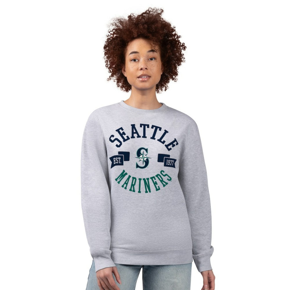 Seattle Mariners G-III 4Her by Carl Banks Women's Team Logo Fleece Pullover Sweatshirt | MLB On Sale