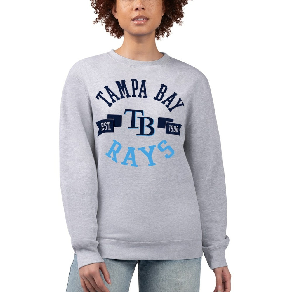 Tampa Bay Rays G-III 4Her by Carl Banks Women's Team Logo Fleece Pullover Sweatshirt | MLB New