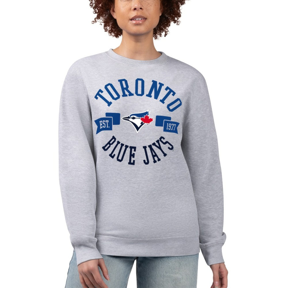 Toronto Blue Jays G-III 4Her by Carl Banks Women's Team Logo Fleece Pullover Sweatshirt | MLB Outlet